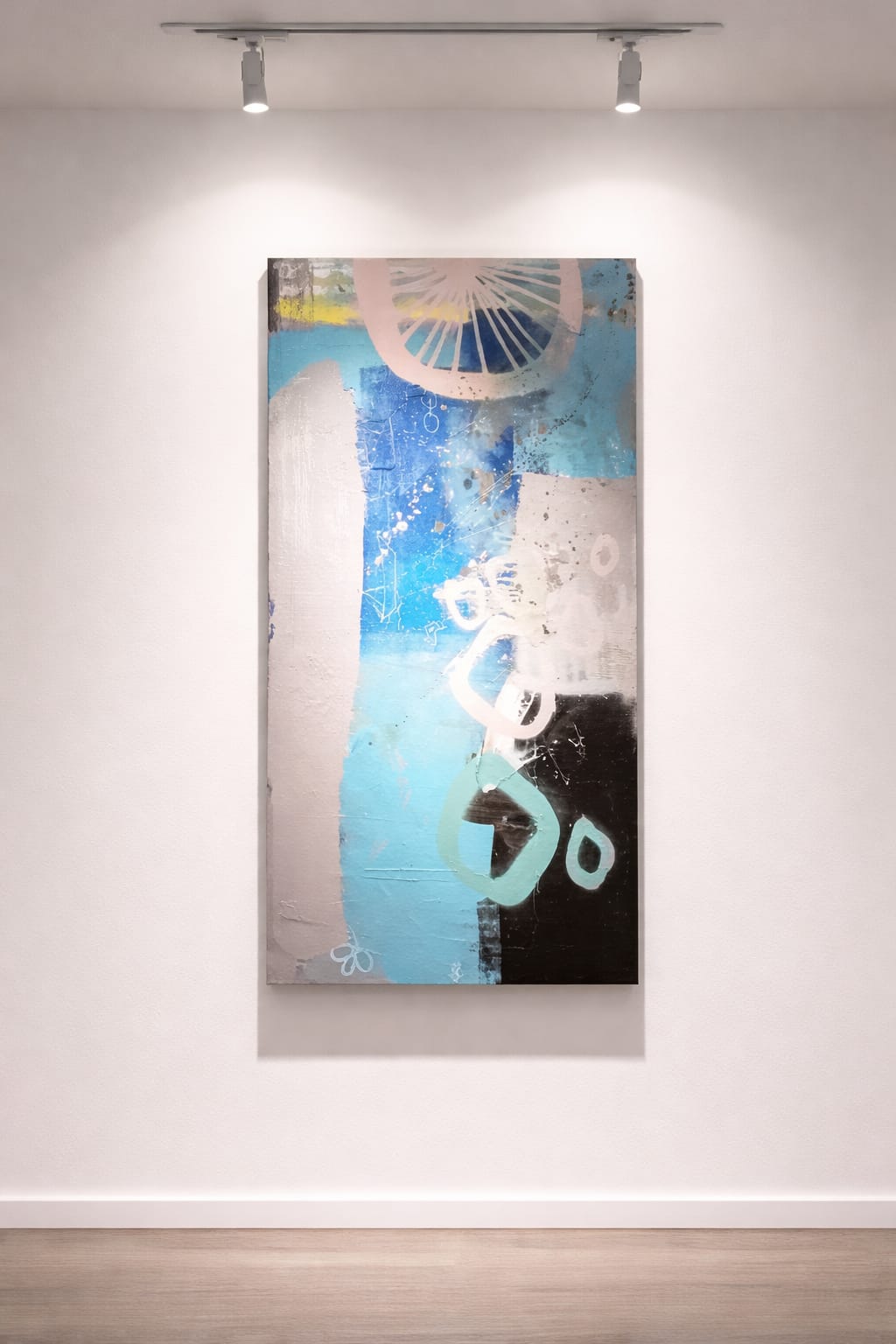 Quadro abstrato grande para sala — arte abstrata contemporânea colorida de Rod7