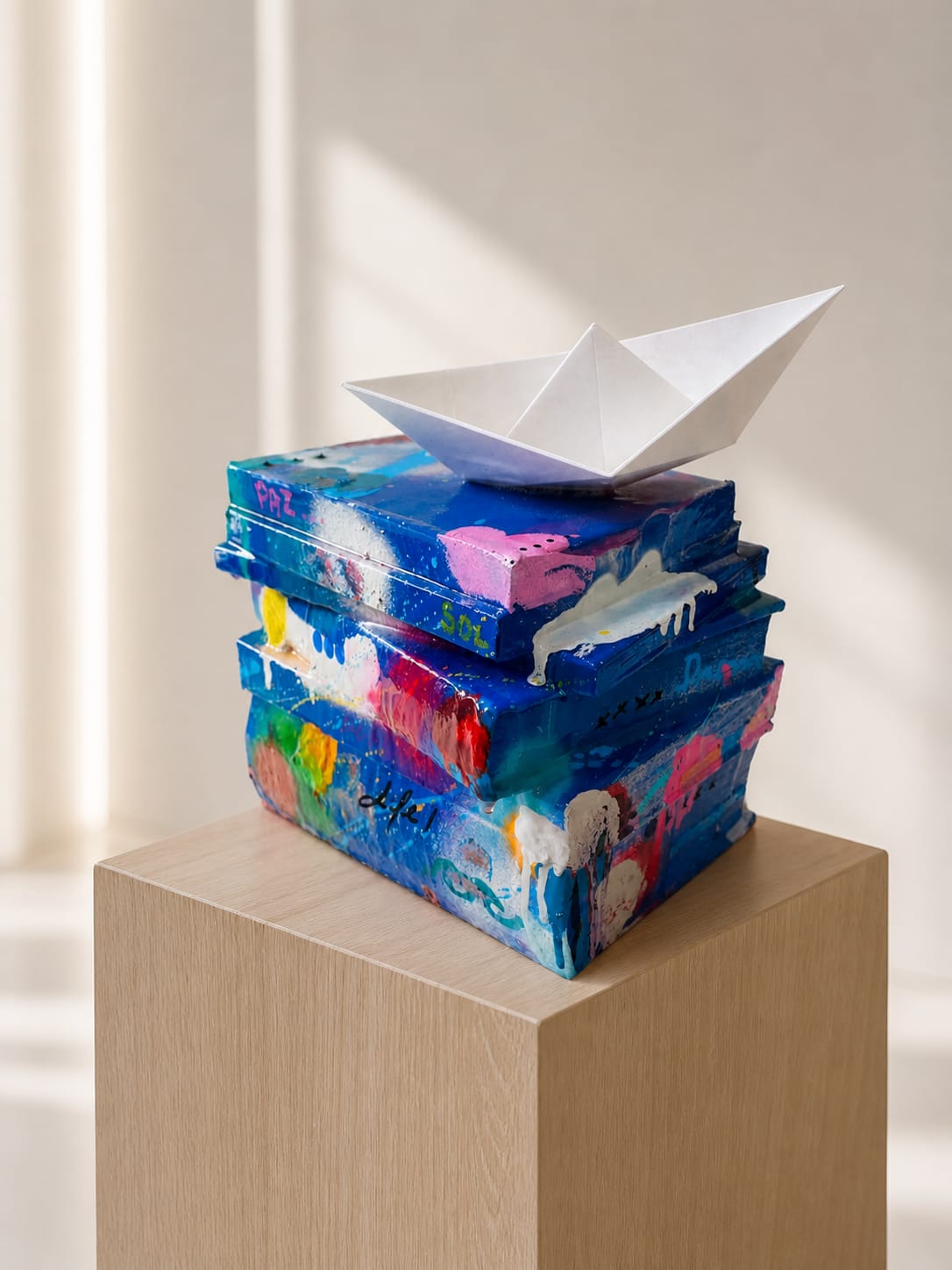 Escultura autoral contemporânea — peça original de Rodney Silva, obra tridimensional